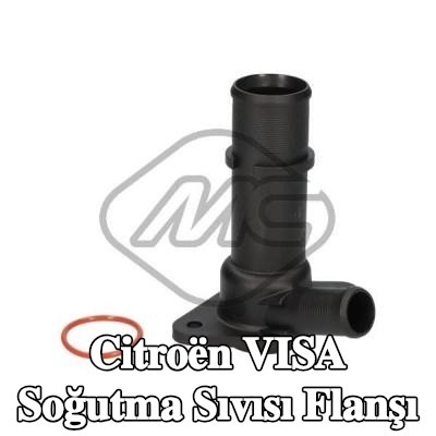 Metalcaucho Conta/sızdırmazlık elemanı ile birlikte soğutma suyu flanşı, termostat olmadan — Citroën Visa