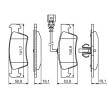 BOSCH Fren balatası seti 19, 1mm, gıcırtı önleyici plaka ile, piston klipsli — 2002 Volkswagen Touareg (10)
