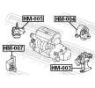 FEBEST Motor yatağı Ön — Honda Element (2)