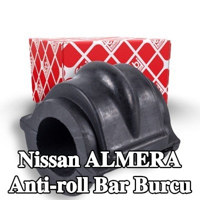 FEBI BILSTEIN Ön aks stabilizatör çubuğu burcu, 20mm, Kauçuk — Nissan Almera
