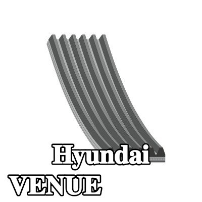 FEBI BILSTEIN حزام سيربنتين 1255mm, Number of ribs: 6 — Hyundai Venue