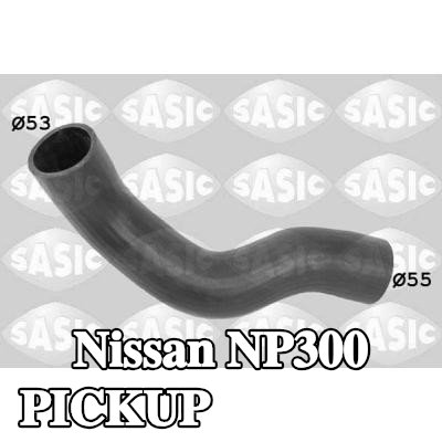 SASIC خرطوم سحب الشاحن مبرد هواء الشحن, مخرج — Nissan Np300 Pickup