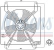 NISSENS Fan, radyatör 300mm, radyatör fan kapağı, direnç olmadan, kontrol ünitesi olmadan — Chevrolet Lacetti (6)