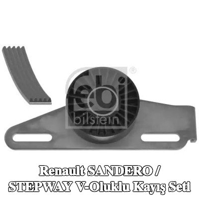 FEBI BILSTEIN V-Oluklu Kayış Seti — 2012 Renault Sandero / Stepway