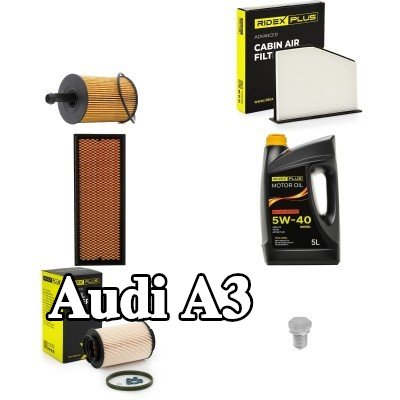 RIDEX PLUS مجموعة مرشحات زيت المحرك — Audi A3