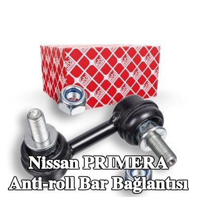 FEBI BILSTEIN Stabilizatör kolu OE Turbo YENİ, 65mm, Çelik, somunlu — Nissan Primera