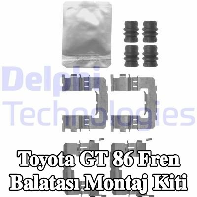 DELPHI Fren balatası montaj kiti — Toyota Gt 86