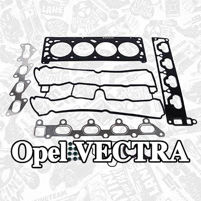 ET ENGINETEAM مجموعة حشيات, رأس الأسطوانة مع حشية غطاء الصمام, مع أختام ساق الصمام — 2002 Opel Vectra