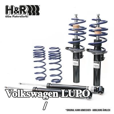 H&R مجموعة التعليق، نوابض لولبية / ممتصات صدمات — Volkswagen Lupo
