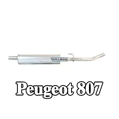 WALKER كاتم الصوت الأوسط 1530mm, بدون قطع التثبيت — Peugeot 807