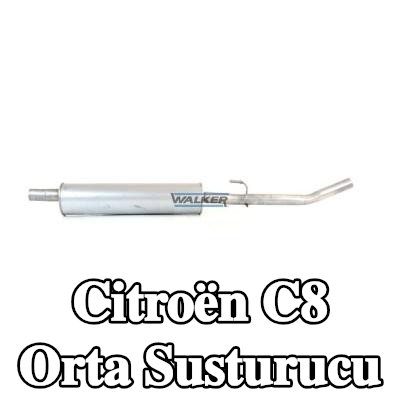 WALKER Orta susturucu 1530mm, montaj parçaları olmadan — Citroën C8