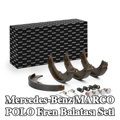 RIDEX Arka aks fren pabucu seti, aksesuarlarla, sabitleme/montaj malzemesi ile, kol olmadan — Mercedes-Benz Marco Polo
