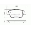 BOSCH Fren balatası seti 18mm, gıcırtı önleyici plaka ile, montaj kılavuzu ile — 2012 Ford Ka (2)