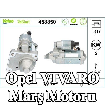 VALEO Marş motoru 2kW — Opel Vivaro