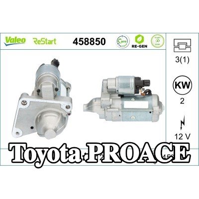 VALEO محرك التشغيل 2kW — 2018 Toyota Proace