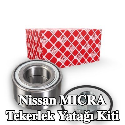 FEBI BILSTEIN Sol ön aks tekerlek yatağı kiti, Ön Aks Sağ, ABS sensör halkalı, entegre manyetik sensör halkalı — Nissan Micra