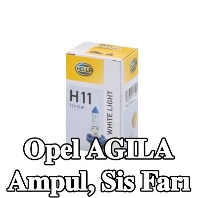 HELLA Ampul, sis farı — Opel Agila