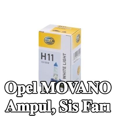 HELLA Ampul, sis farı — Opel Movano