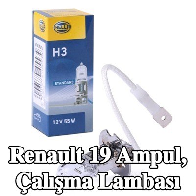 HELLA Ampul, çalışma lambası — Renault 19