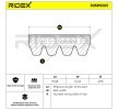 RIDEX Serpantin kayışı 1048mm, Number of ribs: 4 — Lexus Hs (4)
