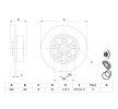 BOSCH القطر الخارجي لقرص المكابح: 260mm, صلب, مشحم, مع حلقة مستشعر ABS, مع محمل العجلة — Renault Fluence (9)