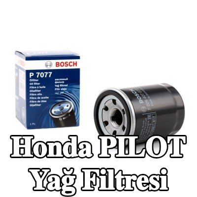 BOSCH Tek çek valflı yağ filtresi — Honda Pilot