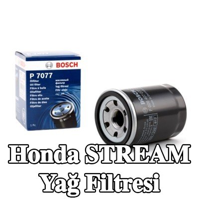 BOSCH Tek çek valflı yağ filtresi — Honda Stream