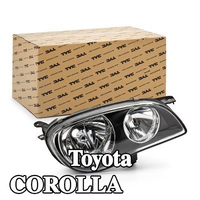 TYC المصباح الأيمن, HB3, HB4, مع حامل لمبة, بدون محرك كهربائي — 2000 Toyota Corolla