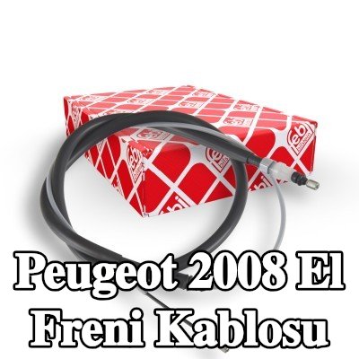 FEBI BILSTEIN El freni kablosu Sol Arka, Sağ Arka, 1910mm — Peugeot 2008