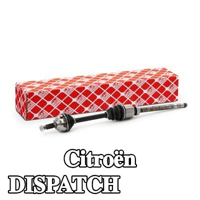 FEBI BILSTEIN عمود الدفع للمحور الأمامي الأيمن, مع صمولة — Citroën Dispatch