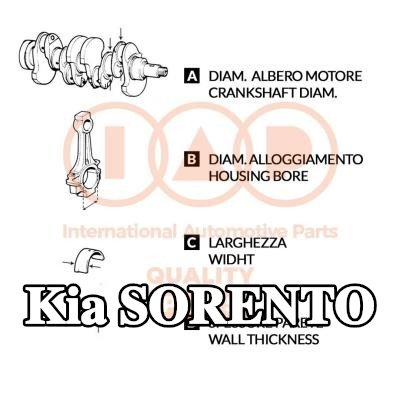 IAP QUALITY PARTS صامولة الدفع، العمود المرفقي — Kia Sorento