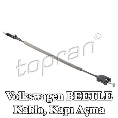 TOPRAN Kablo, kapı açma mekanizması her iki taraf, dış — Volkswagen Beetle