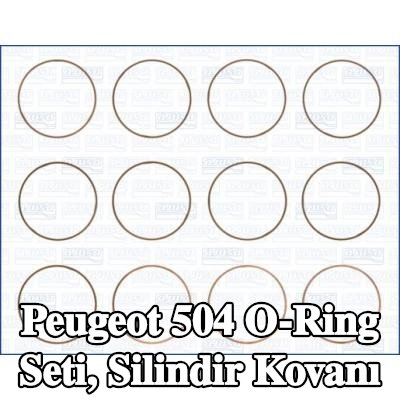 AJUSA O-Ring Seti, silindir kovanı — Peugeot 504