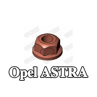 WALKER صامولة، مشعب العادم — Opel Astra