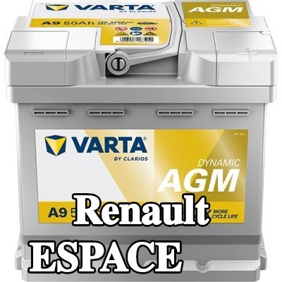 VARTA بطارية ديناميكية AGM, A9 — Renault Espace