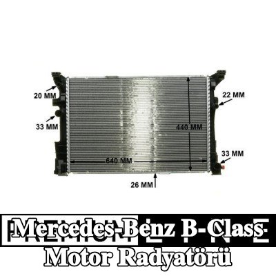 MAHLE Motor radyatörü — 2012 Mercedes-Benz B-Class