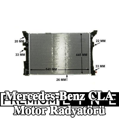 MAHLE Motor radyatörü — Mercedes-Benz Cla