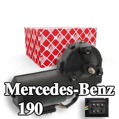 FEBI BILSTEIN محرك المساحات الأمامي, 12V, مع كابل — Mercedes-Benz 190