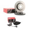 BREMBO Fren diskleri ve balataları seti Prime, içten havalandırmalı — 2004 Volkswagen Jetta (1)