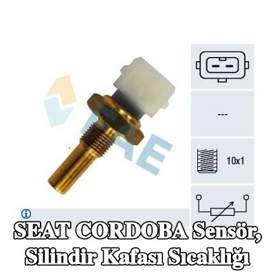 FAE Sensör, silindir kafası sıcaklığı — SEAT Cordoba