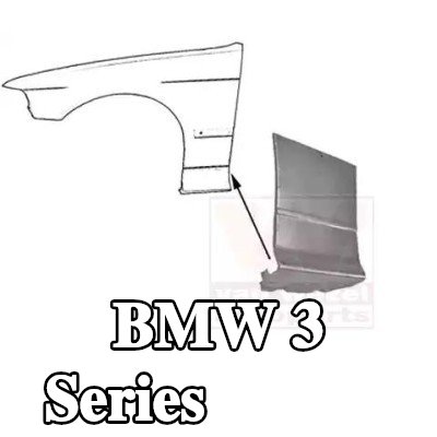 VAN WEZEL جناح المصد الأمامي الأيسر — 1997 BMW 3 Series