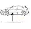 VAN WEZEL Kapı kalıplama çıtası — 2002 Volkswagen Golf (1)