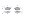 BOSCH Fren balatası seti 18, 7mm, piston klipsli — Audi A1 (10)