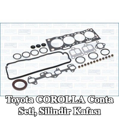 AJUSA Conta seti, silindir kapağı contalı silindir kapağı, valf gövdesi contalı — 1990 Toyota Corolla