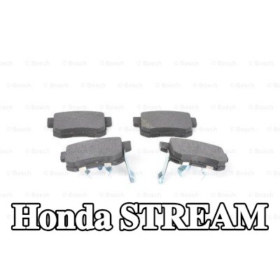 BOSCH مجموعة وسادات الفرامل 15, 5mm, مع لوحة مانعة للصرير, مع دليل التركيب, مع مشبك مكبس — 2002 Honda Stream