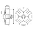 BOSCH Arka aks fren kampanası, 242mm — Chevrolet Lanos (1)