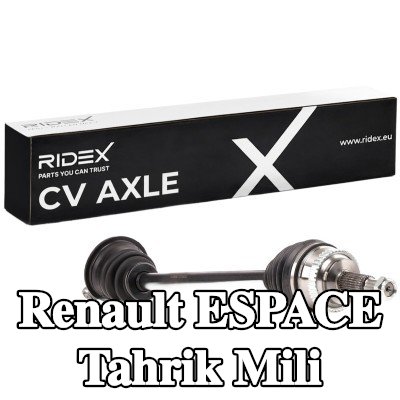 RIDEX Tahrik mili Ön Aks Sol, 729mm — 2000 Renault Espace
