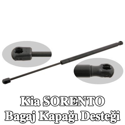 FEBI BILSTEIN Bagaj kapağı amortisörü (Her iki taraf), 545mm — 2002 Kia Sorento