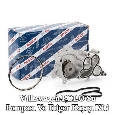 BOSCH Su pompası ve triger kayışı kiti Diş Sayısı: 81, Width: 10mm — Volkswagen Polo