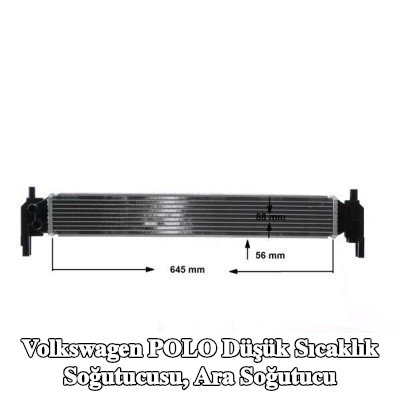 MAHLE Düşük Sıcaklık Soğutucusu, ara soğutucu — Volkswagen Polo
